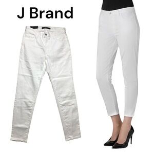 NWT J Brand Tessa White High Rise Tapered Crop Jeans Size 23